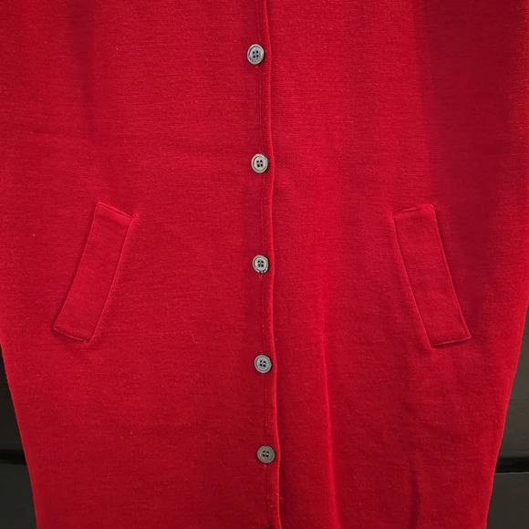 Preview Collection Wool Long Button Dawn Sweater Vest size Large - Picture 3 of 6